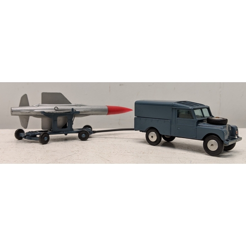 180 - A Corgi Toys no3 Gift Set - Thunderbird Guided Missile on assembly trolley and a R.A.F. Land Rover
L... 