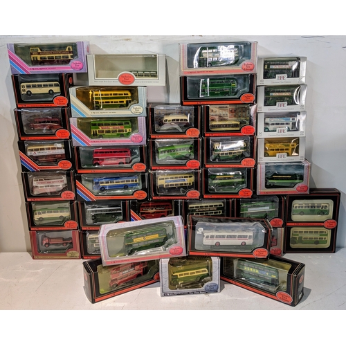 56 - Approx. forty Exclusive First Editions model buses mostly 1:76 scale, some OO scale all boxed  Locat... 