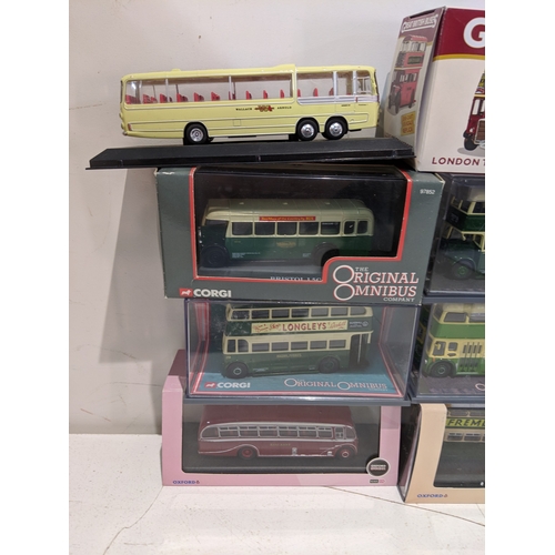 57 - Model buses to include The Original Omnibus Company Oxford Omnibus and three loose buses Location: 6... 