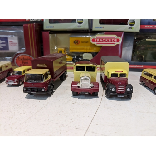 58 - A collection of British Railway vehicles to include some Oxford commercial vehicles and some Corgi T... 