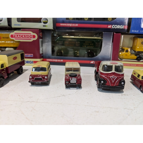 58 - A collection of British Railway vehicles to include some Oxford commercial vehicles and some Corgi T... 