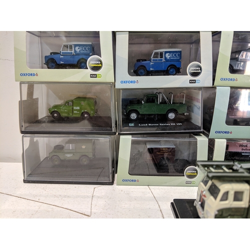59 - A collection of Land Rovers and Oxford Commercials some boxed and some loose Location: 10-2
If there... 