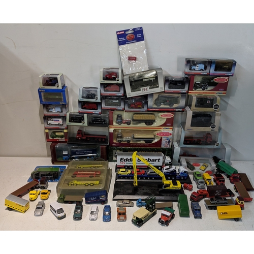 60 - A mixed lot of model vehicles to include commercial, Corgi Trackside, two Eddie Stobart vehicles and... 
