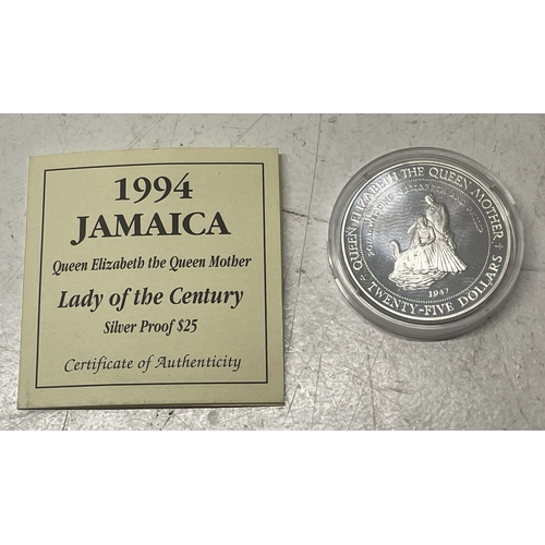 16 - A collection of seven silver 