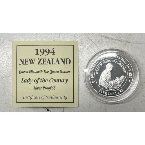 16 - A collection of seven silver 