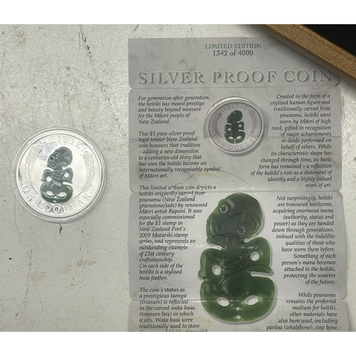 31 - A collection of commemorative New Zealand Silver coinage to include Olympics Moscow 2008 7 coin set,... 