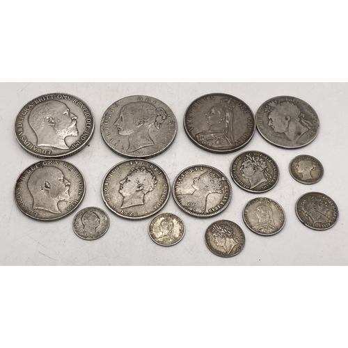 47 - United Kingdom - a collection of coins from William IV (1830-1837), George III (1760-1820), George I... 