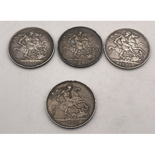 59 - United Kingdom - Victoria (1837-1901), four crowns, with St George slaying the dragon on reverse,  t... 