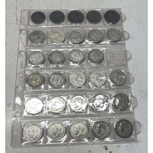 A collection of UK one florin coins - eighteen pre 1920 and six pre ...
