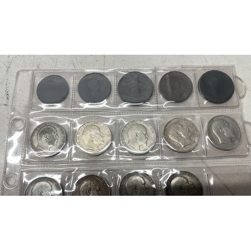 A collection of UK one florin coins - eighteen pre 1920 and six pre ...