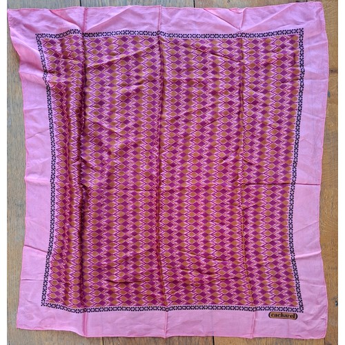 17 - Elizabeth Emanual- A late 20th Century wool mix belted cape having a chevron design UK10 together wi... 