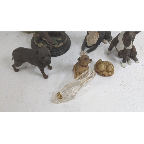 23 - A collection of animal models to include a country artists 'Pause for thought' A/F, 'Pig with water ... 