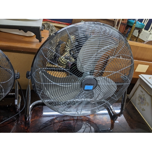 266 - Three electric fans - two Schallen, and a Oypla
Location: G
If there is no condition report shown, p... 