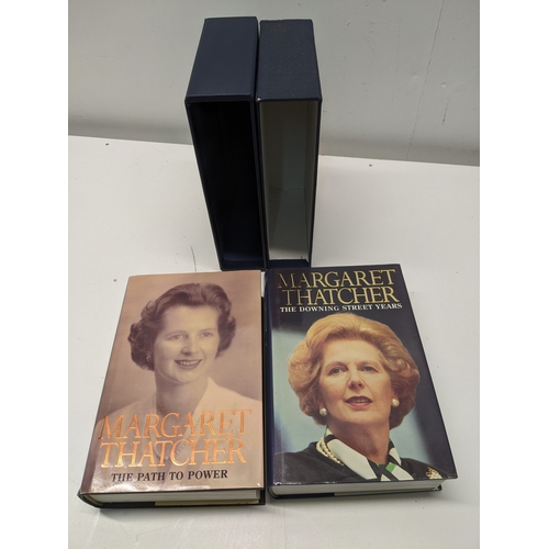398 - Two signed volumes, Margaret Thatcher autobiographies - The Path to Power/The Downing Street Years, ... 