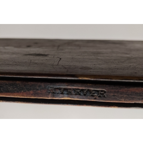 277 - A selection of small furniture to include a Victorian pine three shelf unit stamped twice with the m... 