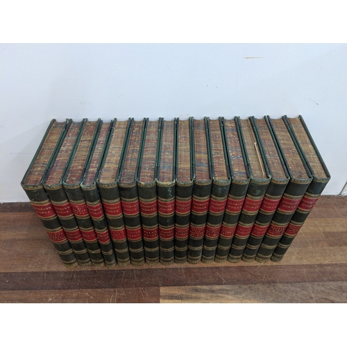 194 - Sixteen volumes of Dickens Works to include David Copperfield, Dombey And Son, Pickwick Papers and o... 