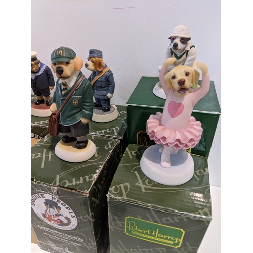 204 - Ten Robert Harrop Design Doggie People to include DPYP13 Yorkshire Terrier Candlestick Maker 307/800... 