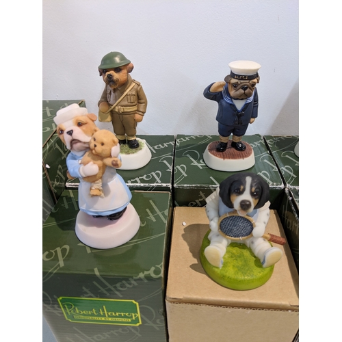 204 - Ten Robert Harrop Design Doggie People to include DPYP13 Yorkshire Terrier Candlestick Maker 307/800... 