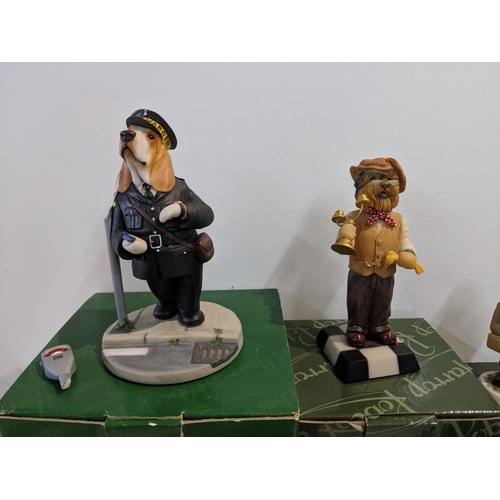 204 - Ten Robert Harrop Design Doggie People to include DPYP13 Yorkshire Terrier Candlestick Maker 307/800... 