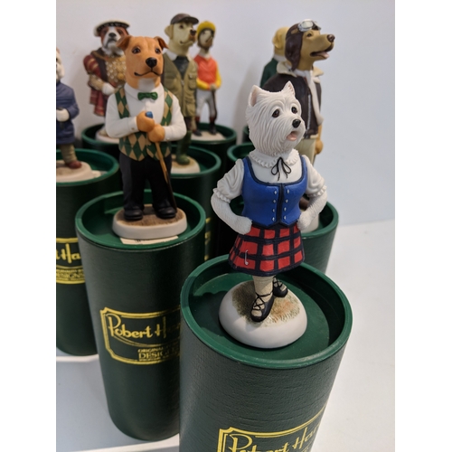 207 - Ten Robert Harrop Design Doggie People to include CP03 Westie Sculptor 1996, CC79a Cavalier King Cha... 