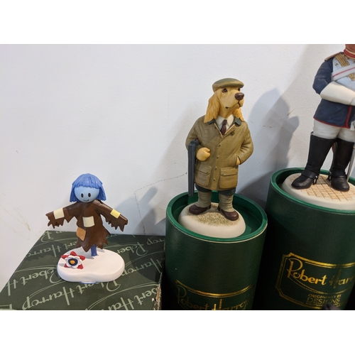 208 - Seven Robert Harrop Design figures to include CC101A Cocker Spaniel Shooting Gold, BD13 Sydney, CGFG... 