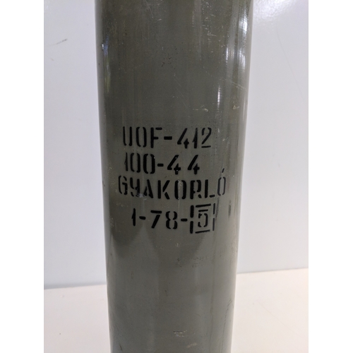 213 - A 100mm insert drill round for a Soviet Era Tank possibly a T-54 or T-55 bearing UOF-412 100-4 4 GYA... 