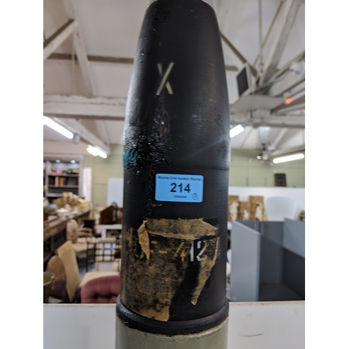214 - A 100mm insert drill round for a Soviet Era Tank possibly a T-54 or T-55 bearing UOF-412 100-4 4 GYA... 
