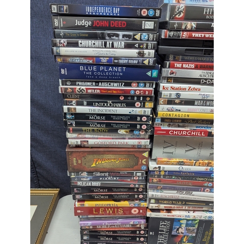 339 - A large collection of assorted DVDs and box sets to include Only Fools and Horses, Indiana Jones, Hi... 