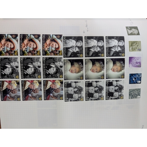 43 - An album filled with Royal Mail postage stamps containing over 1000 First Class postage stamps along... 