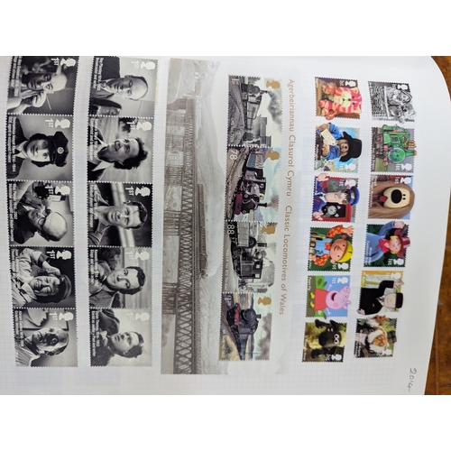 43 - An album filled with Royal Mail postage stamps containing over 1000 First Class postage stamps along... 