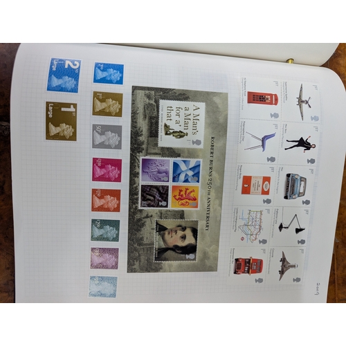 43 - An album filled with Royal Mail postage stamps containing over 1000 First Class postage stamps along... 