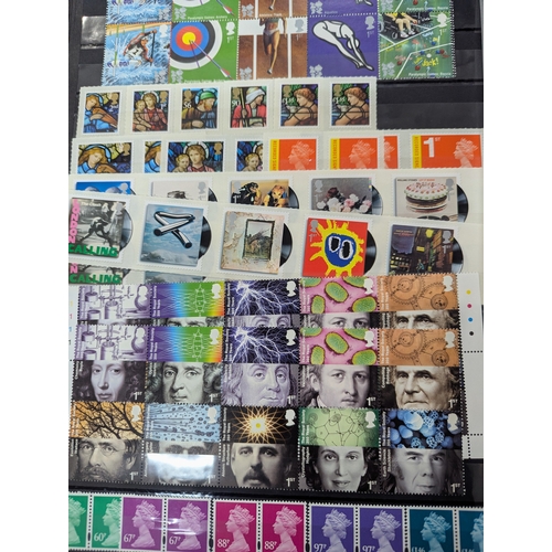 45 - An album filled with Royal Mail postage stamps containing over 1300 First Class postage stamps along... 