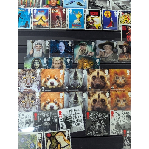 45 - An album filled with Royal Mail postage stamps containing over 1300 First Class postage stamps along... 
