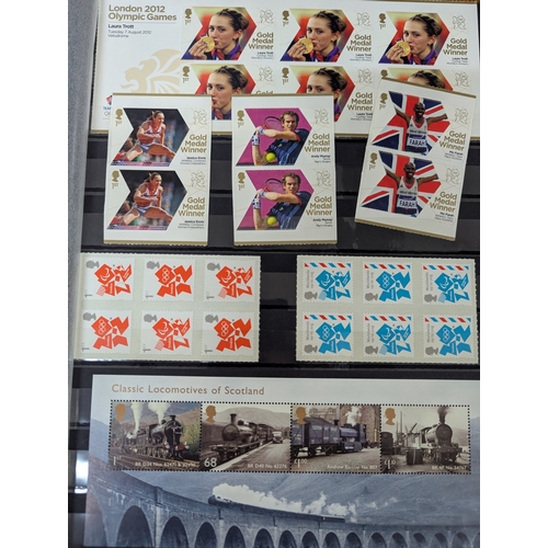 45 - An album filled with Royal Mail postage stamps containing over 1300 First Class postage stamps along... 
