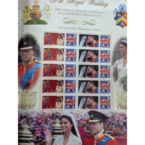 47 - An album filled with Royal Mail postage stamps containing over 350 First Class postage stamps togeth... 