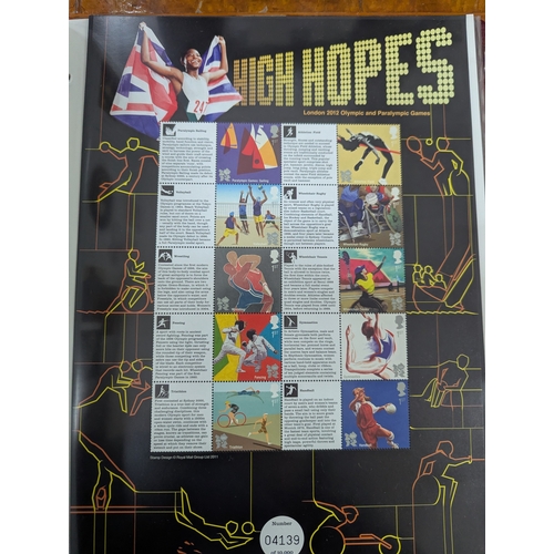 47 - An album filled with Royal Mail postage stamps containing over 350 First Class postage stamps togeth... 