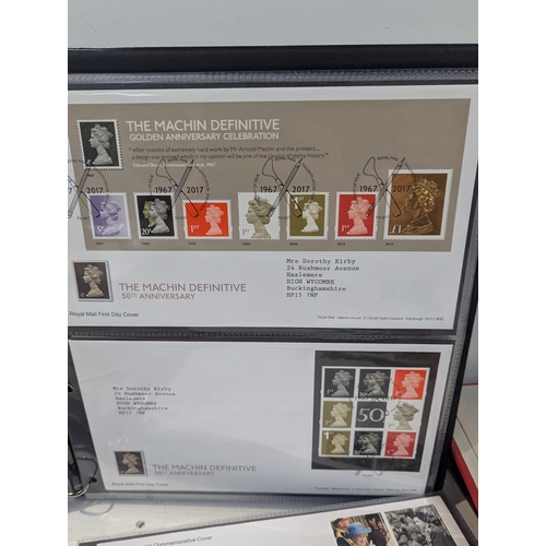 54 - A large quantity of First Day covers all within albums. to include commemorative examples, TV soap r... 