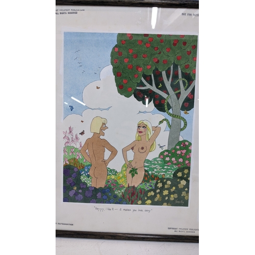 309 - Francis Wilford-Smith (Smilby) - a pen, ink and watercolour cartoon artwork for Playboy Publication ... 