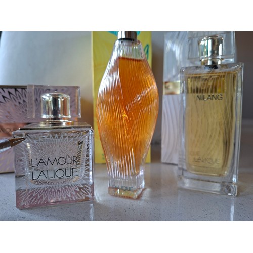 20 - Lalique- Three fragrances comprising a bottle of Nilang Eau de Parfum 100ml, a bottle of Nilang de L... 