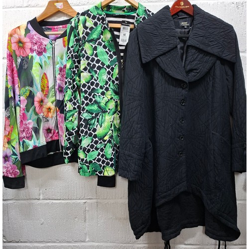 59 - A group of ladies jackets and coats to include Gerry Weber, Marina Rinaldi, Betty Barclay UK20 and 2... 