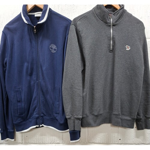 32 - Gents designer t-shirts and hoodies to include Paul Smith, Hugo Boss, Timberland and Dickies, sizes ... 
