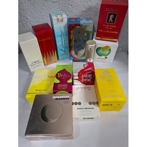 40 - A collection of fragrances to include Nina Ricci Bella and Belles de Ricci, Givenchy 'Oblique', Chlo... 
