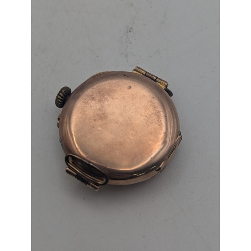 45 - An early 20th century rose gold cased ladies wrist watch, total weight 15.4g
Location:C8
If there is... 