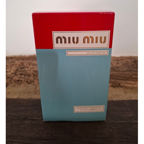 42 - Miu Miu- A nearly full bottle of Eau de Parfum 50ml in original box. Location:R2.2
If there is no co... 