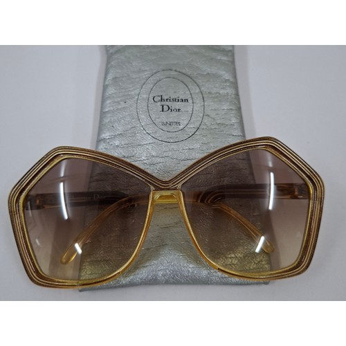7 - Christian Dior- Two pairs of 1970's/80's ladies sunglasses with branded cases. Location:R1.2
If ther... 