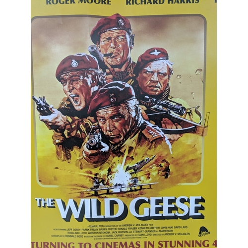 The Wild Geese original UK Quad film poster for the 4K release 76 x 124.5cm Location: A2R
If there is no condition report shown, please request