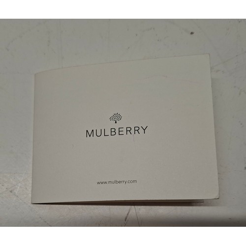 10 - Mulberry- A textured blue leather 'Del-Ray' handbag having silver tone hardware, serial tag number: ... 