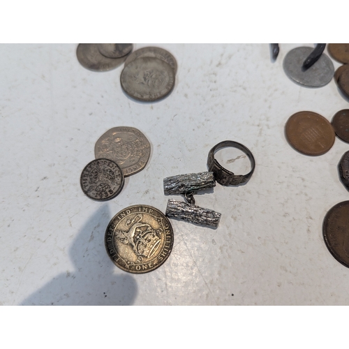 20 - World coinage to include a small selection of full and half-silver British coinage, commemorative ex... 