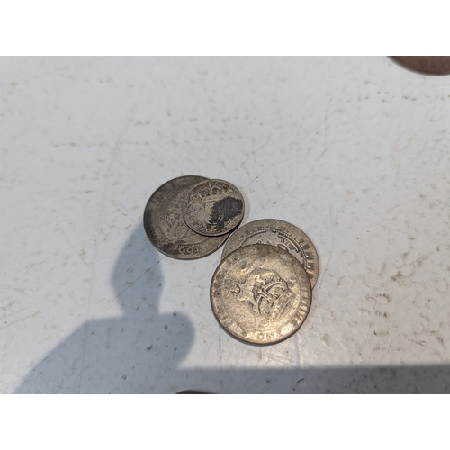 20 - World coinage to include a small selection of full and half-silver British coinage, commemorative ex... 