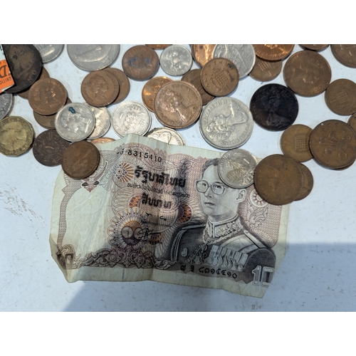 20 - World coinage to include a small selection of full and half-silver British coinage, commemorative ex... 